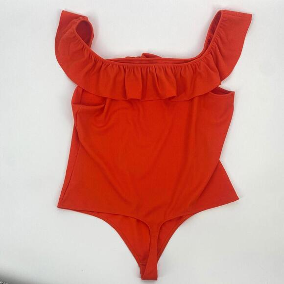 Express Ruffled Bodysuit- XL - Picture 2 of 4